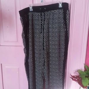 Zac & Rachel tuxedo stripe print pants